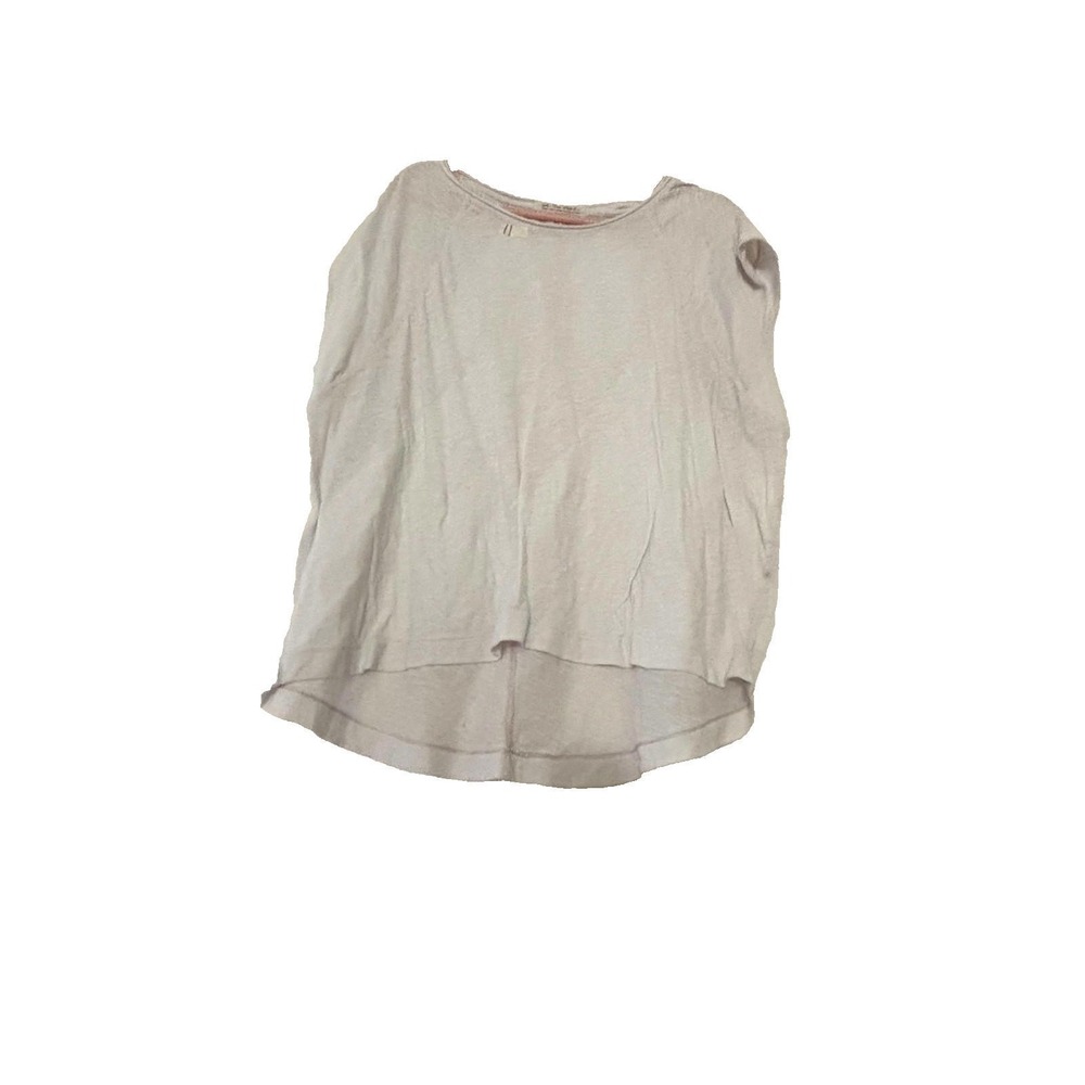 Boho We the Free white small light t shirt. Cap sleeves. Medium. # 35